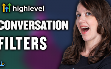 HighLevel conversation filters